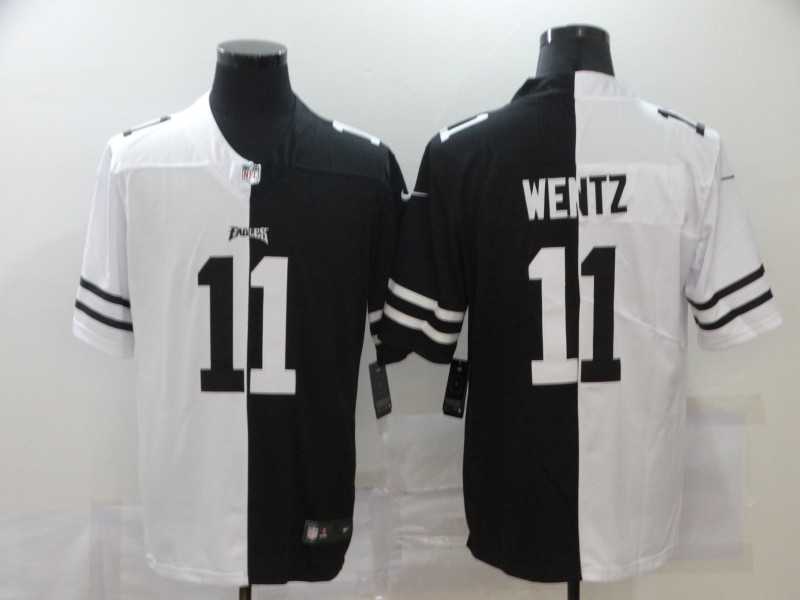 Nike Eagles 11 Carson Wentz Black And White Split Vapor Untouchable Limited Jersey Dzhi,We sell and wholesale Nike Eagles 11 Carson Wentz Black And White Split Vapor Untouchable Limited Jersey Dzhi on line form chian!